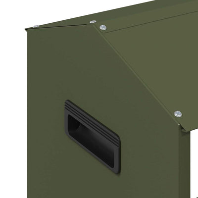 Kananruokinta-astia Oliivivihreä 81 x 32 x 53,5 cm