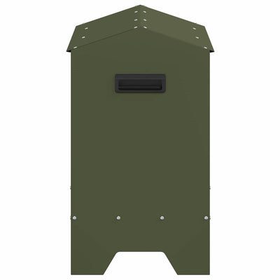 Kananruokinta-astia Oliivivihreä 81 x 32 x 53,5 cm