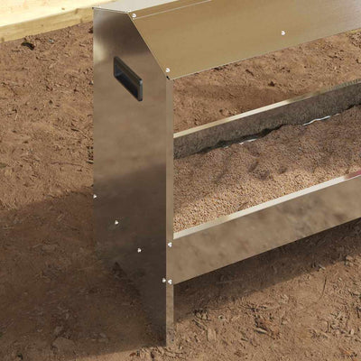 Kananruokinta-astia Hopea 81 x 32 x 53,5 cm Galvanoitu teräs