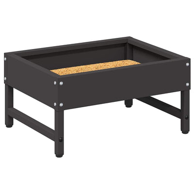 Lintu ruokinta Musta 80 x 28 x 13.5 cm Kylmävalssattu teräs