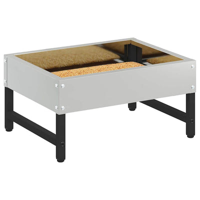 Lintu ruokinta Hopea 80 x 28 x 13.5 cm Galvanoitu teräs