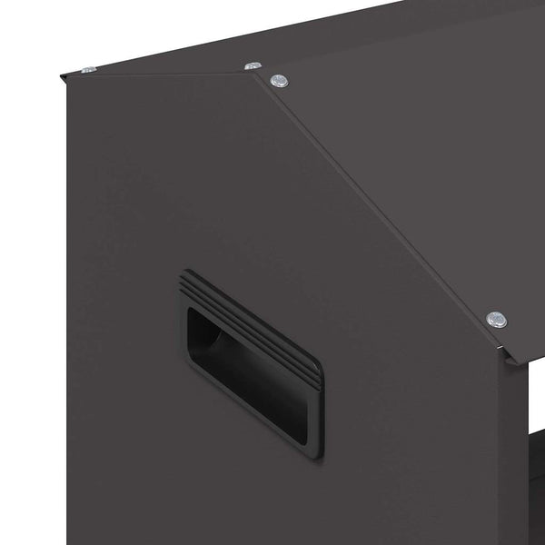 Eläinten ruokintakaukalo Musta 79 x 35 x 62 cm