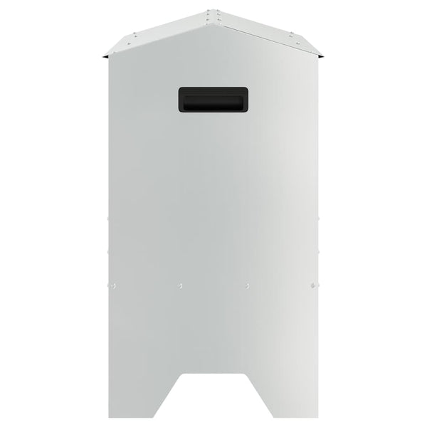 Eläinten ruokintakaukalo Hopea 79 x 35 x 62 cm Galvanoitu teräs