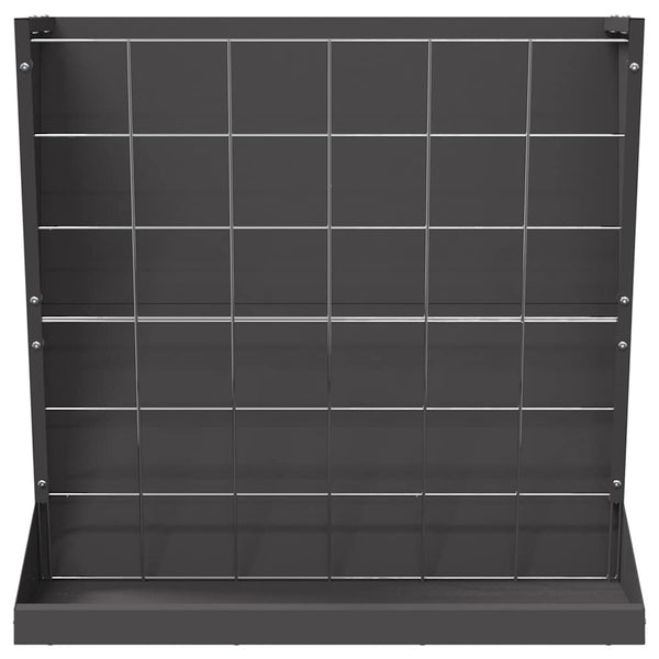 Heinäteline Musta 71 x 33 x 70 cm Kylmävalssattu teräs