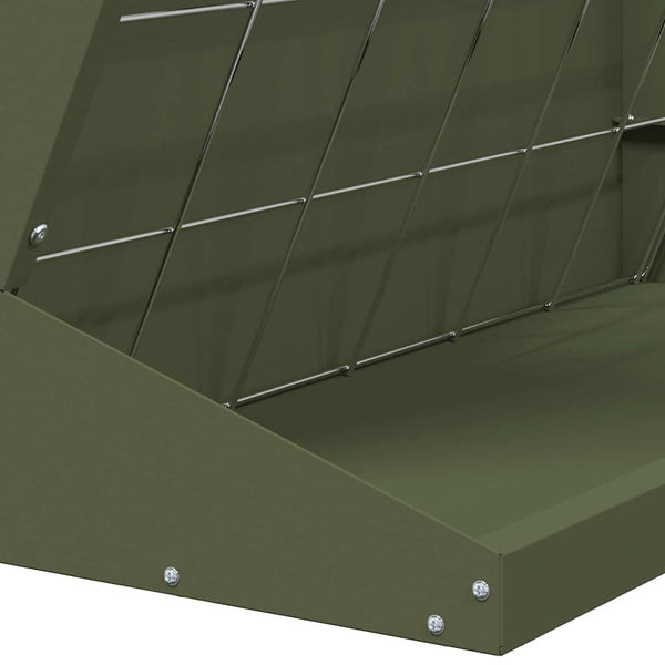 Heinäteline Oliivivihreä 71 x 33 x 70 cm Kylmävalssattu teräs