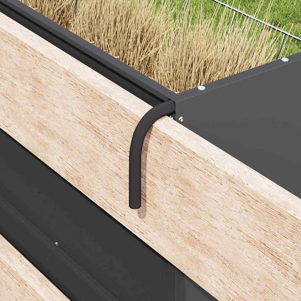 Ripustettava Heinäastia Musta 61 x 33 x 66 cm