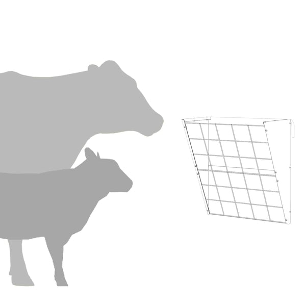 Ripustettava Heinäastia Hopea 61 x 33 x 66 cm Galvanoitu teräs