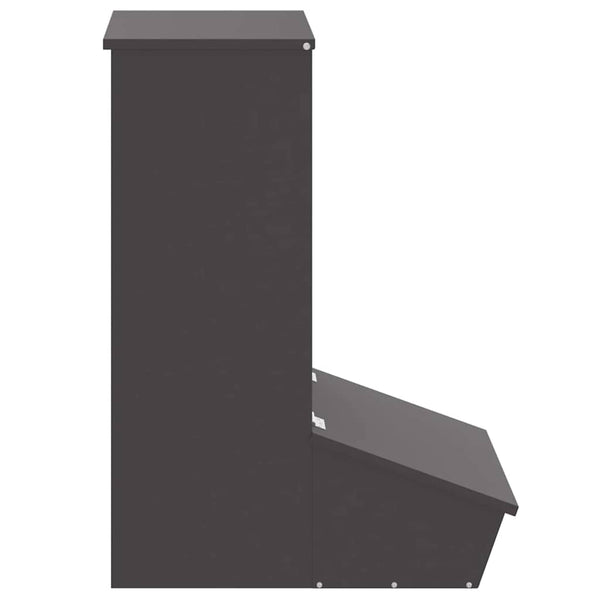 Sikaruokinta 55 x 51 x 91.5 cm Kylmävalssattu teräs Musta