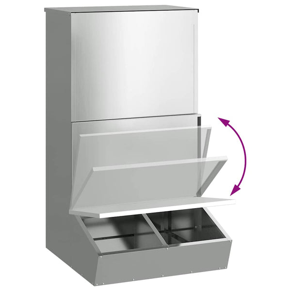 Hopea Sikaruokinta 55 x 51 x 91.5 cm Galvanoitu teräs