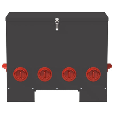 Kanan ruokinta-allas Musta 60.5 x 29 x 51 cm