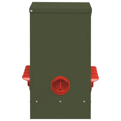 Kanan ruokinta-allas Oliivivihreä 60.5 x 29 x 51 cm