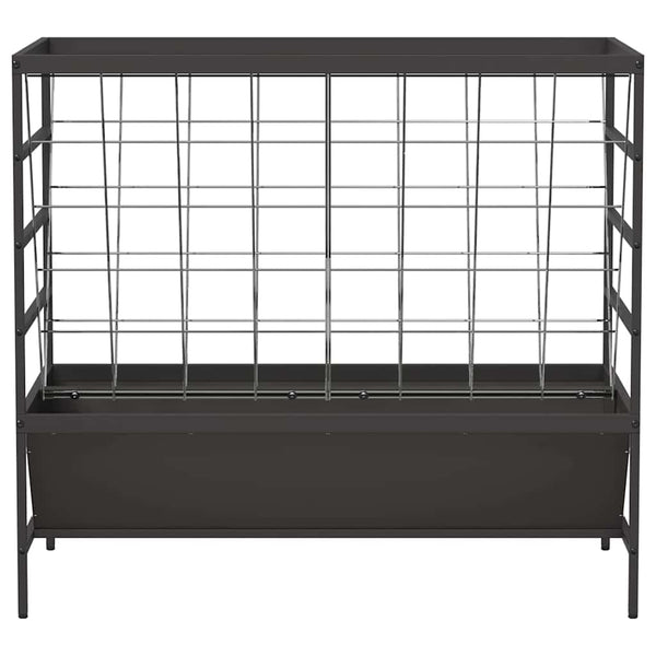 Eläinruokinta Musta 100 x 60 x 90 cm Kylmävalssattu teräs