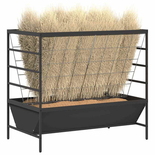 Eläinruokinta Musta 100 x 60 x 90 cm Kylmävalssattu teräs