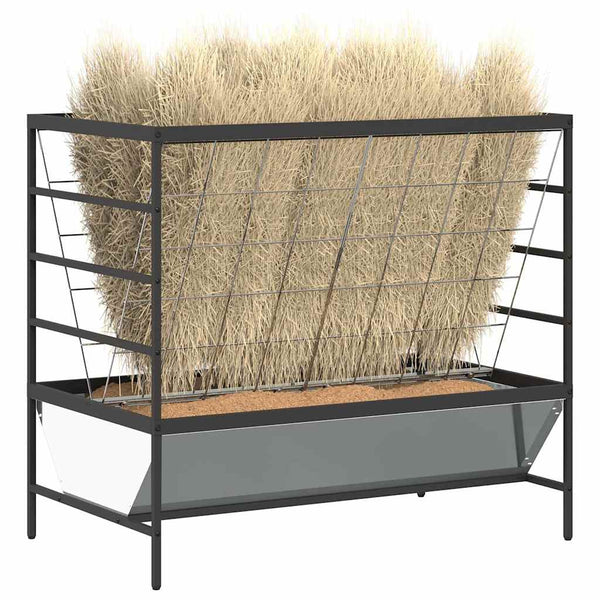 Eläinruokinta Hopea 100 x 60 x 90 cm Galvanoitu teräs