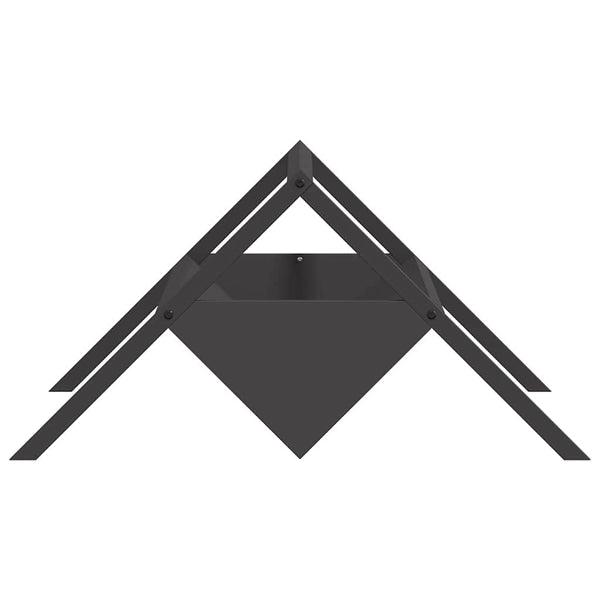 Eläinten ruokintakaukalo Musta 111 x 76 x 38 cm