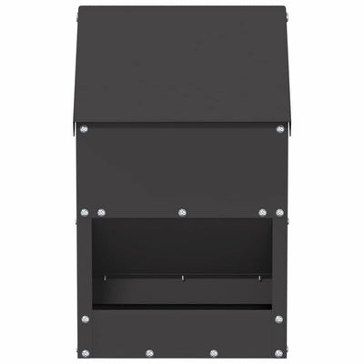 Kanan ruokinta-allas Musta 21 x 16 x 33 cm Kylmävalssattu teräs