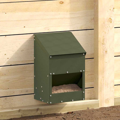 Kanan ruokinta-allas Oliivivihreä 21 x 16 x 33 cm