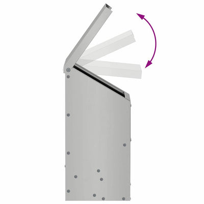 Kanan ruokinta-allas Hopea 21 x 16 x 33 cm Galvanoitu teräs