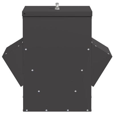 Kanan ruokinta-allas Musta 40,5 x 45 x 41 cm