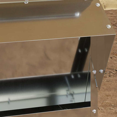 Kanan ruokinta-allas Hopea 40,5 x 45 x 41 cm Galvanoitu teräs