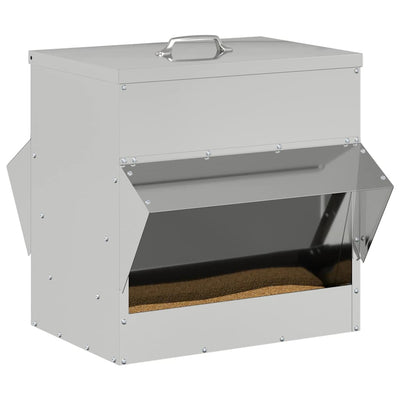 Kanan ruokinta-allas Hopea 40,5 x 45 x 41 cm Galvanoitu teräs