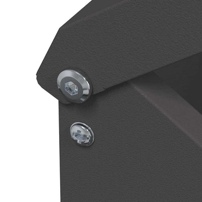 Kanan ruokinta-allas Musta 13 x 12 x 51 cm Kylmävalssattu teräs