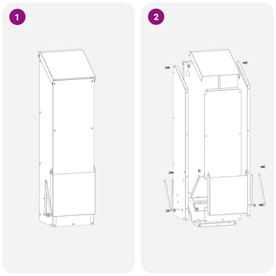 Kanan ruokinta-allas Oliivivihreä 13 x 12 x 51 cm
