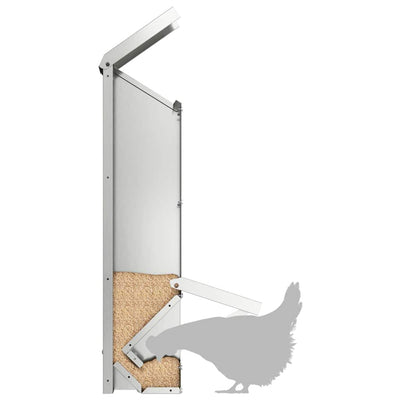 Kanan ruokinta-allas Hopea 13 x 12 x 51 cm Galvanoitu teräs