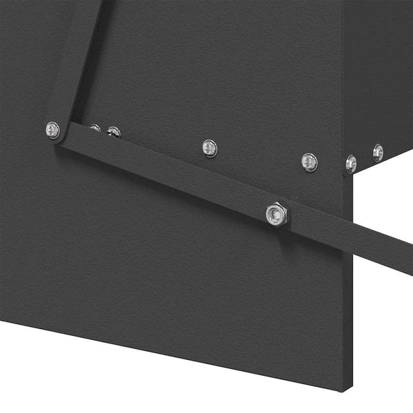 Broilerin ponnisteluruokinta Musta 75 x 53 x 20,5 cm