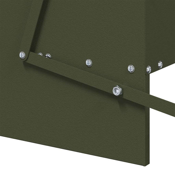 Broilerin ponnisteluruokinta Oliivivihreä 75 x 53 x 20,5 cm