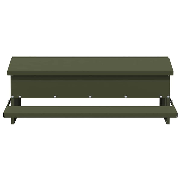 Broilerin ponnisteluruokinta Oliivivihreä 75 x 53 x 20,5 cm