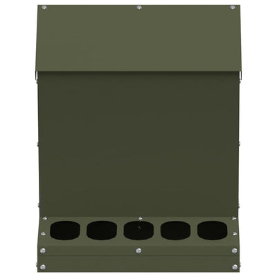 Kanan ruokinta-allas Oliivivihreä 30 x 30 x 39 cm