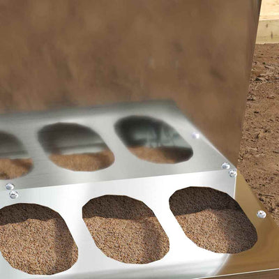 Kanan ruokinta-allas Hopea 30 x 30 x 39 cm Galvanoitu teräs