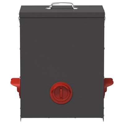 Kanan ruokinta-allas Musta 32,5 x 20,5 x 43 cm