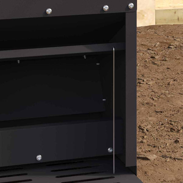 Ponnisteluruokinta broilereille Musta 25 x 42 x 40 cm