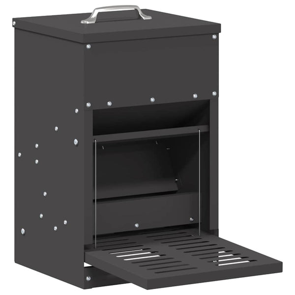 Ponnisteluruokinta broilereille Musta 25 x 42 x 40 cm