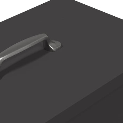 Kanan ruokinta-allas Musta 20 x 25 x35 cm Kylmävalssattu teräs