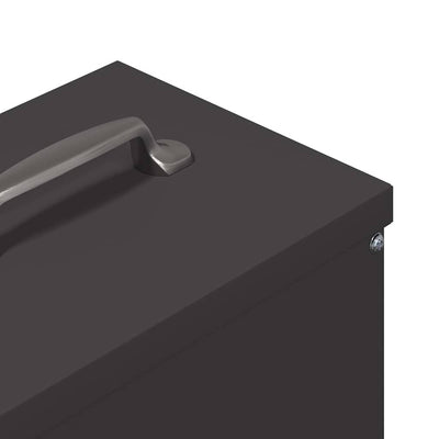 Kanan ruokinta-allas Musta 20 x 25 x35 cm Kylmävalssattu teräs