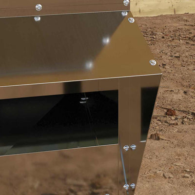 Kanan ruokinta-allas Hopea 20 x 25 x35 cm Galvanoitu teräs