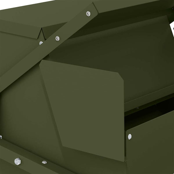 Broilerin ponnisteluruokinta Oliivivihreä 50 x 40 x 29 cm