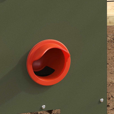 Kanan ruokinta-allas 2 pcs Oliivivihreä 60.5 x 29 x 51 cm