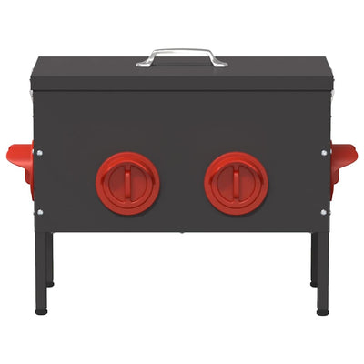 Kanan ruokinta-allas 2 pcs Musta 41,5 x 20,5 x 33 cm