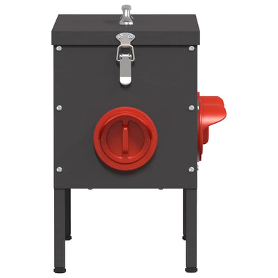 Kanan ruokinta-allas 2 pcs Musta 41,5 x 20,5 x 33 cm