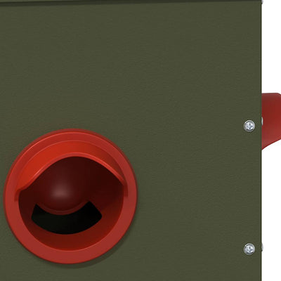 Kanan ruokinta-allas 2 pcs Oliivivihreä 41,5 x 20,5 x 33 cm