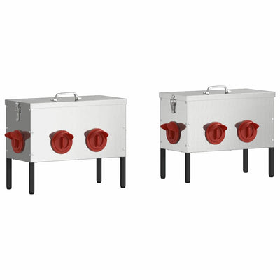 Kanan ruokinta-allas 2 pcs Hopea 41,5 x 20,5 x 33 cm