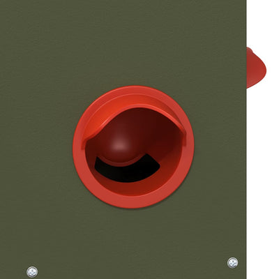 Kanan ruokinta-allas 2 pcs Oliivivihreä 32,5 x 20,5 x 43 cm