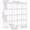 Kirjahylly 16 tasoa 137,5 x 29 x 137,5 cm Tekninen puu
