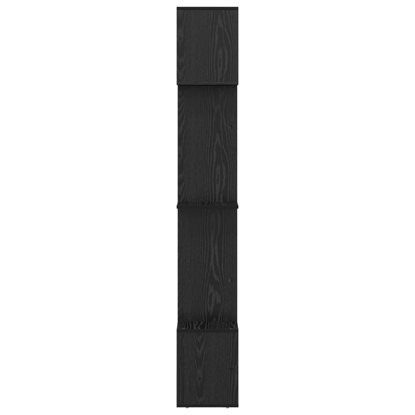 Kirjahylly 9 tasoa 92 x 29 x 188 cm Tekninen puu Musta tammi.