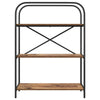 Kirjahylly 3 tasoa 80 x 30 x 109 cm Tekninen puu Vanha puu