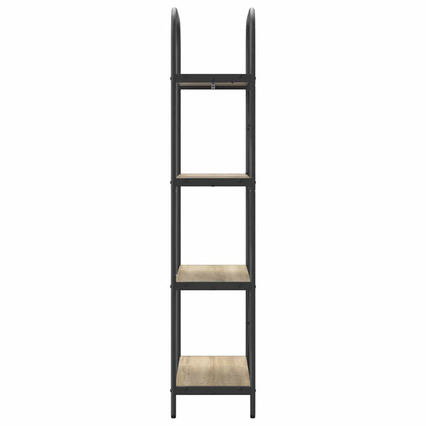 Kirjahylly 4 tasoa 60 x 30 x 146 cm Tekninen puu Sonoman tammi